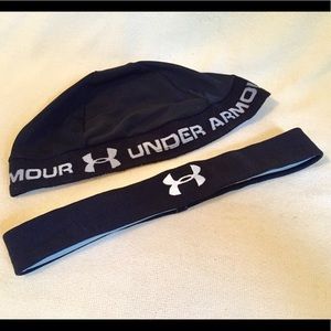 Under Armour Headband & Scull Cap Set